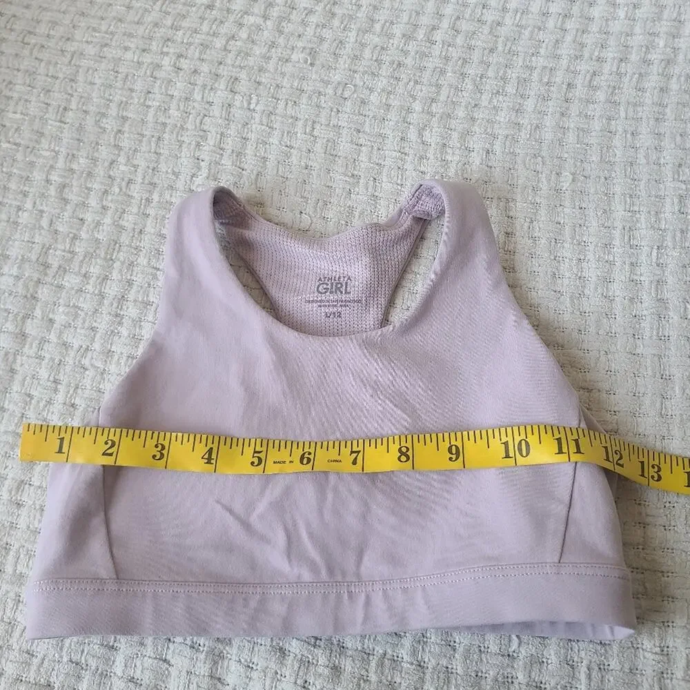 Athleta Girl Lavender Sports Bra Girls Size L 12